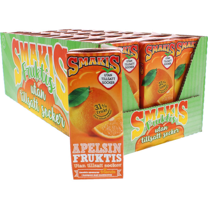  Smakis Frugtdrik m. Appelsin 27-pak