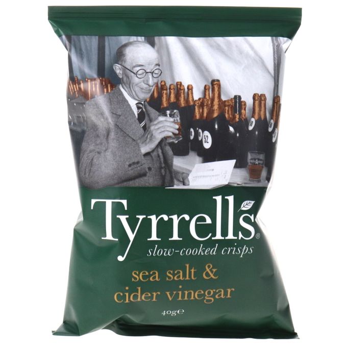 Tyrrells Chips mit Meersalz & Apfelessig
