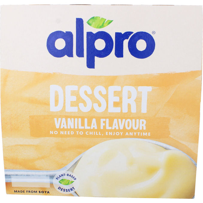 Alpro Sojadessert Vanilje 4 x 125g