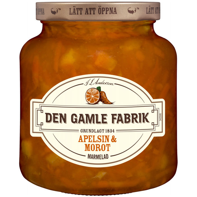 Den gamle fabrik Appelsin & Gulerodsmarmelade