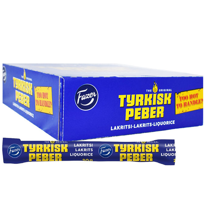 Fazer  Lakritsipatukka Tyrkisk Peber 30-pack