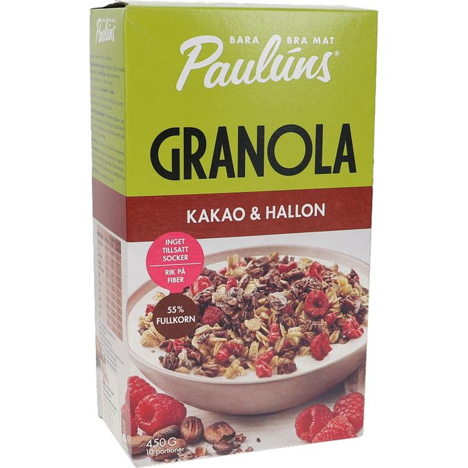 Paulúns  Granola Kakao & Hindbær