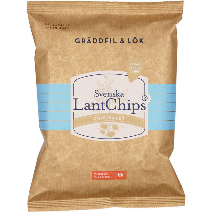 Svenska LantChips 3 x Chips Sourcream & Onion
