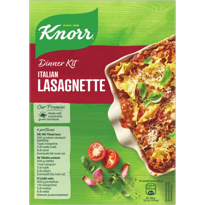 Knorr Lasagnette "Dinner Kit"