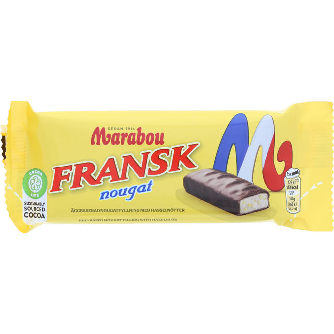 Marabou Suklaapatukka Ranskalainen Nougat 