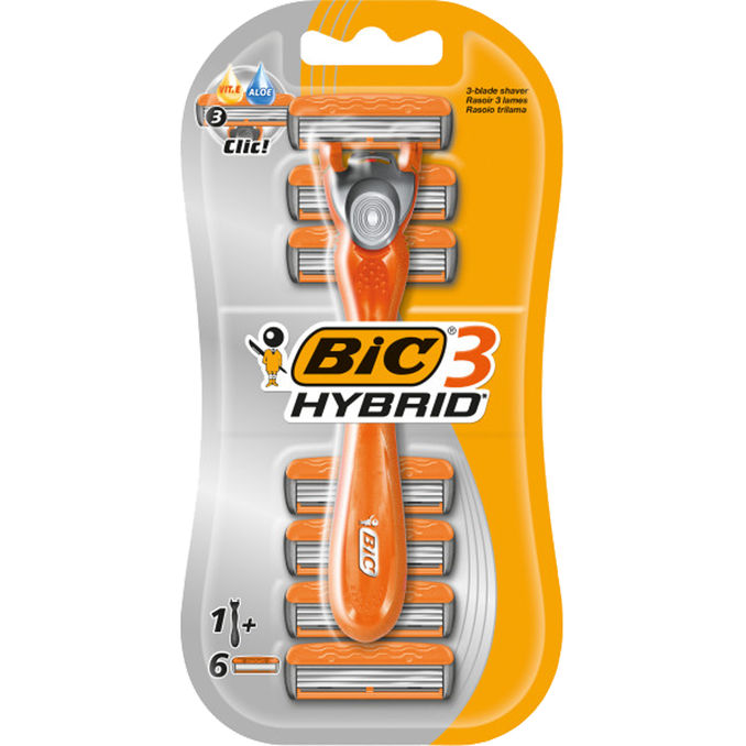 Bic Rakhyvel & Blad 6-pack