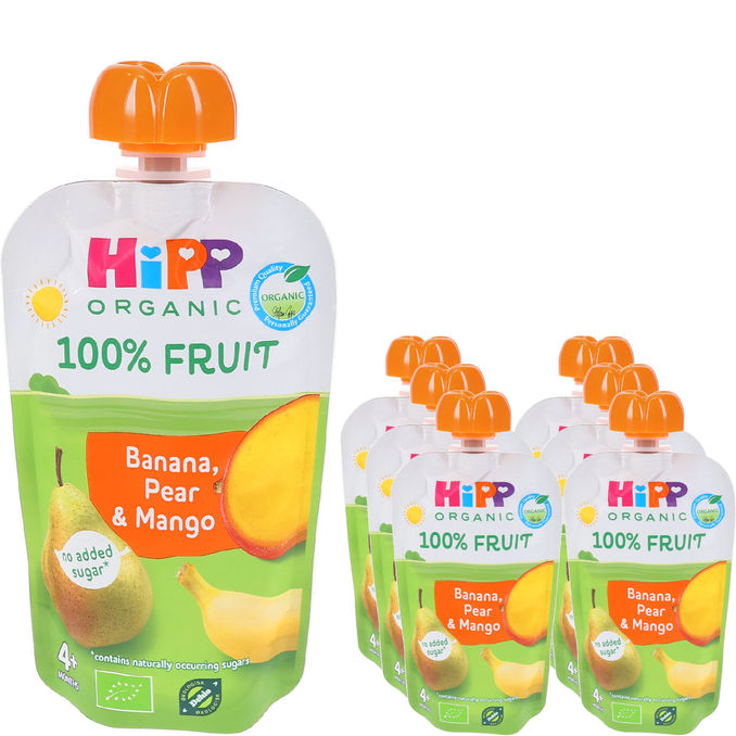 Hipp Barnmat Banan, Päron & Mango 6-pack