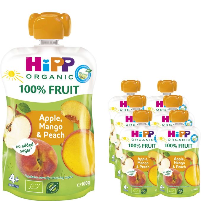Hipp Barnmat Äpple, Mango & Persika 6-pack