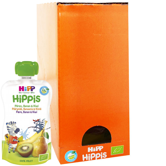 Hipp Babymad Pære, Banan & Kiwi 6-pack