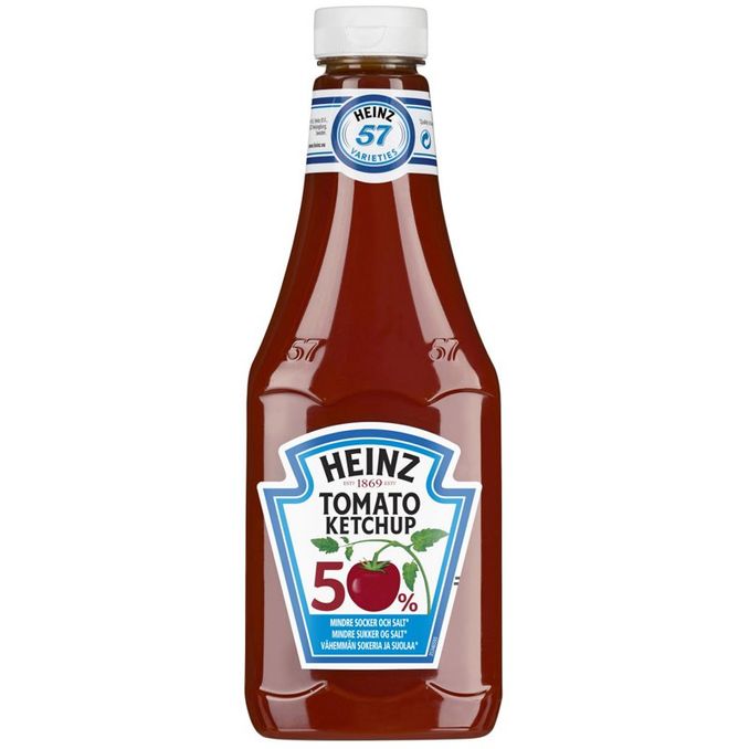 Heinz 2 x Ketchup Mindre Socker & Salt