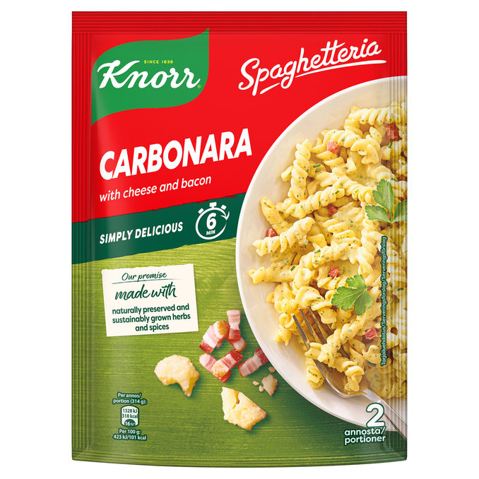 Knorr 2 x Pasta Carbonara Cheese & Bacon