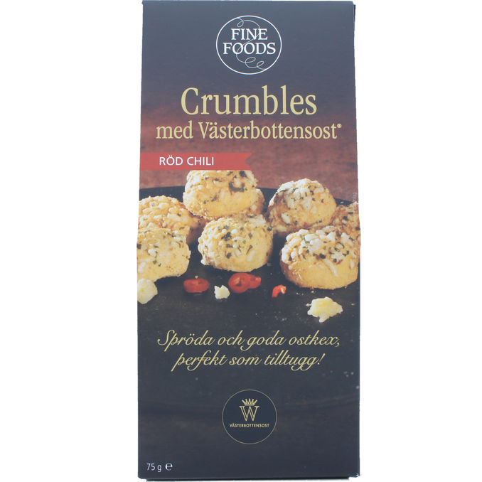 Fine Foods Juustokeksit Västerbottensost Crumbles Chili