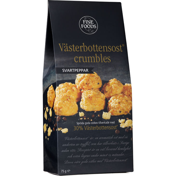 Fine Foods Ostkex Västerbottenost & Svartpeppar 