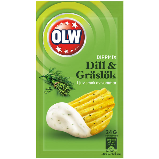 OLW 2 x Dippmix Dill & Gräslök 24g