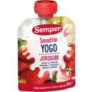 Semper Barnmat Smoothie Yoghurt, Banan & Jordgubb 90g