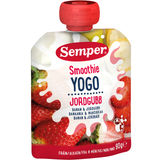 Parasta ennen: 01.12.2026 Semper Smoothie Banaani, Mansikka & Jogurtti 6 kk