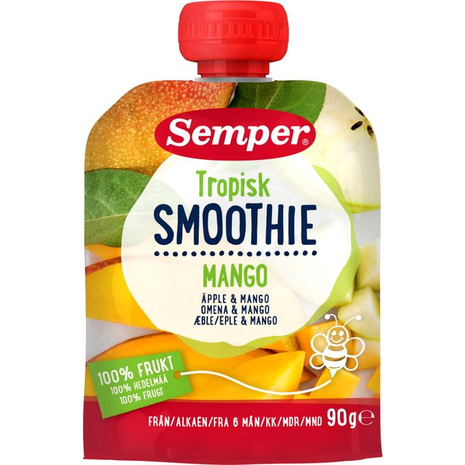 Semper Børnemad Tropical Smoothie Apple & Mango