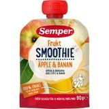Bedst før: 10.12.2026 Semper Klemmepose m. Frugt, Æble & Banan