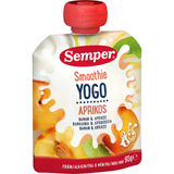 Bedst før: 07.04.2026 Semper Frugtmos m. yoghurt, Banan og Abrikos 6 mdr.