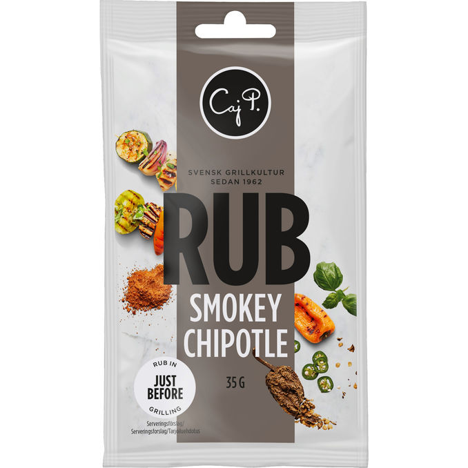 Caj P Maustesekoitus "Rub Smoke Chipotle" 35g