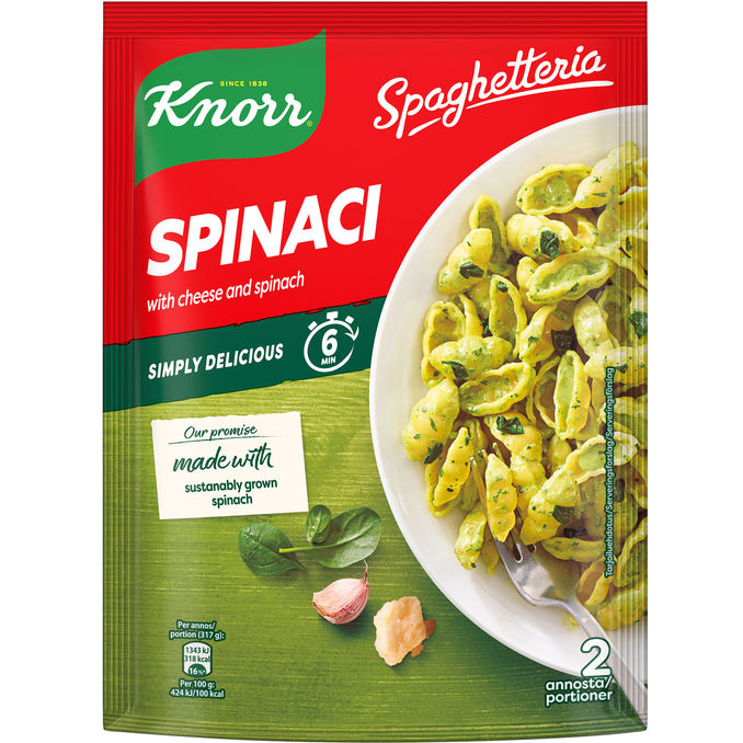 Knorr Spaghetteria Ost & Spenat