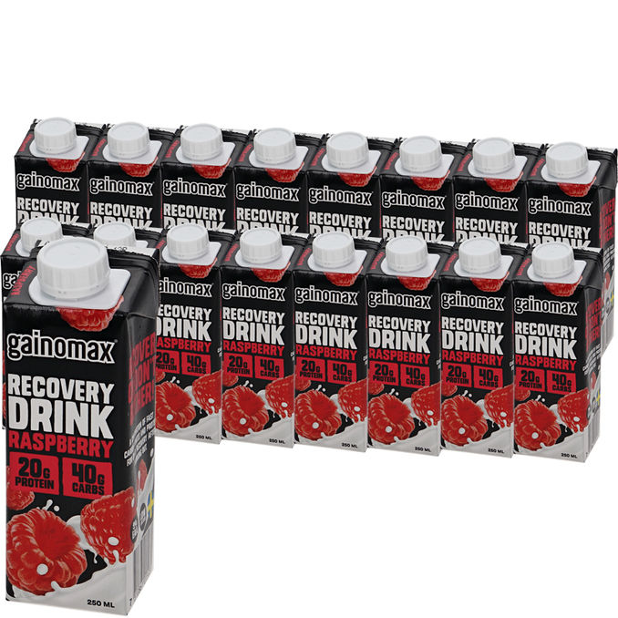 Gainomax Palautusjuomat Vadelma 16-pack