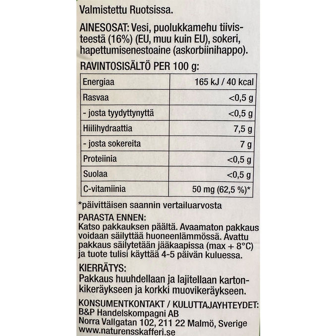 Familjens Fruktdryck Lingon
