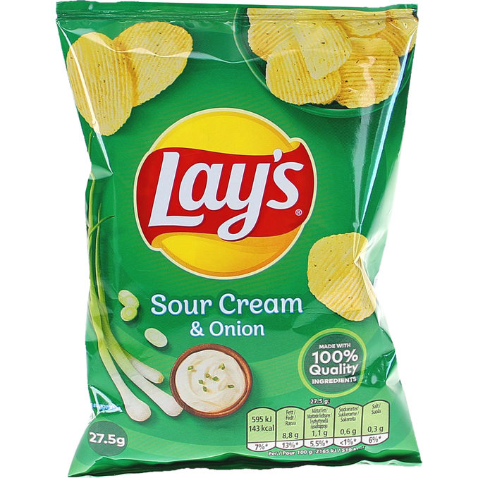 Lays 3 x Chips Sourcream & Onion