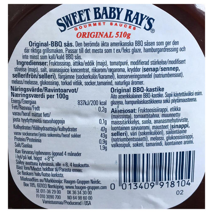 Sweet Baby Ray's Barbecuesås 