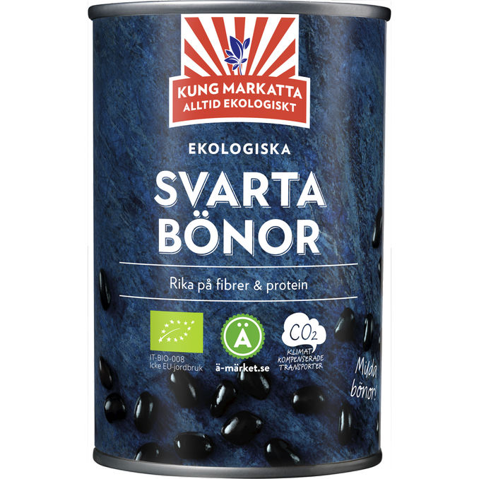 Kung Markatta 3 x Eko Svarta Bönor 400g