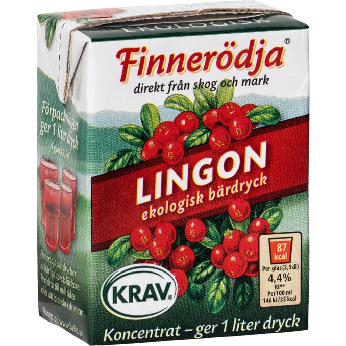 Finnerödja Bärdryck Lingon Eko
