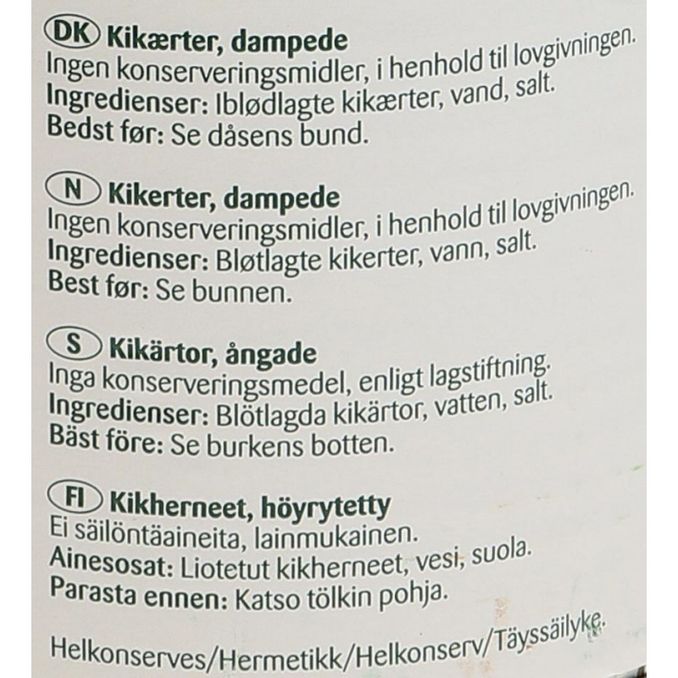 Bonduelle Kikärtor