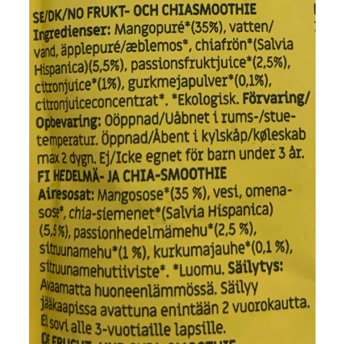 Dejunked Smoothie Mango & Passionhedelmä