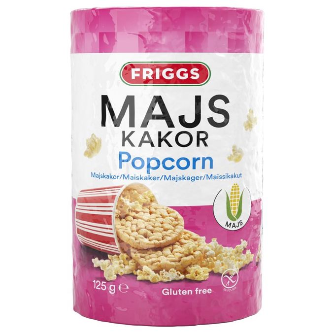 Friggs 2 x Majskiks Popkorn 125 g