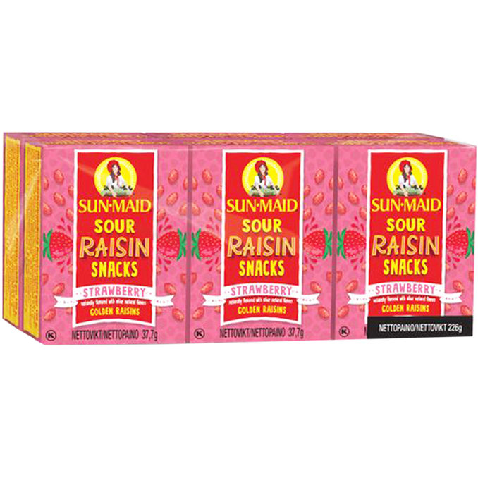 Sun Maid Rosin Jordbær 6-pak