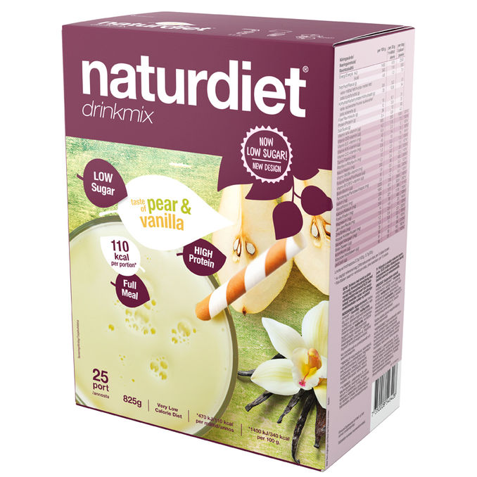 Naturdiet Juomajauhe Päärynä & Vanilja