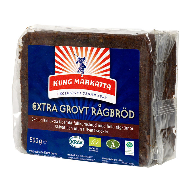 Kung Markatta Økologisk Rugbrød Ekstra Groft 500 g