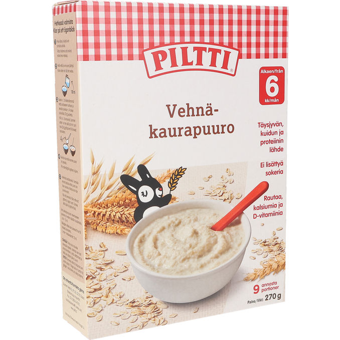 Läs mer om Piltti 3 x Grötpulver Fullkorn