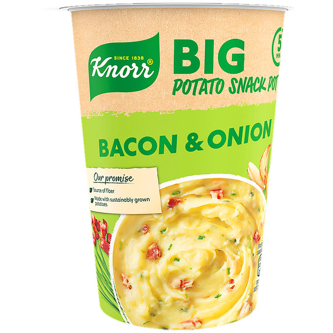 Knorr Snack Pot Kartoffelmos m. Bacon & Løg 76 g
