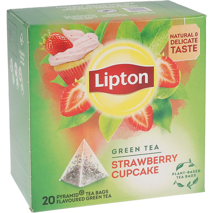 Lipton Grönt Te Strawberry Cupcake