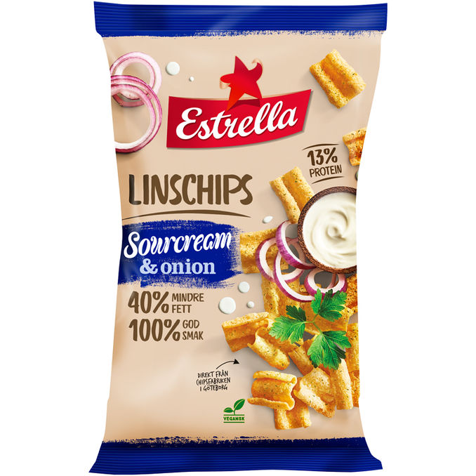 Estrella Linsechips Sourcream & Onion