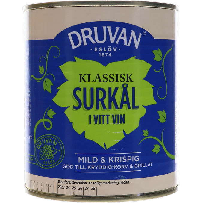 Druvan Surkål Strimlad