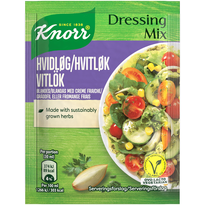 Knorr 3 x Salladsdressing Mix Vitlök 3-pack