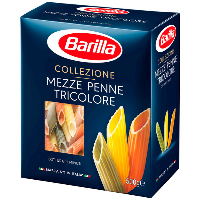 Barilla Mezze Penne Tricolore