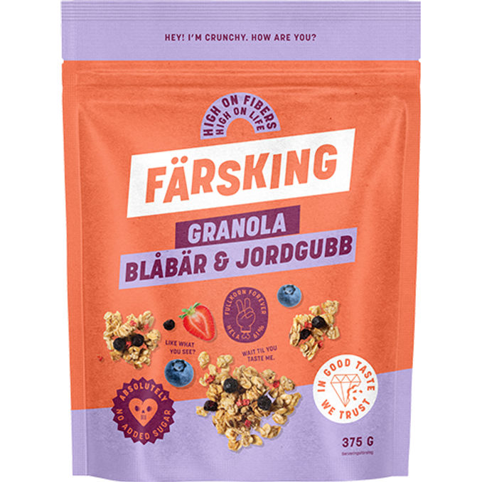 Läs mer om Färsking Granola Blåbär & Jordgubb