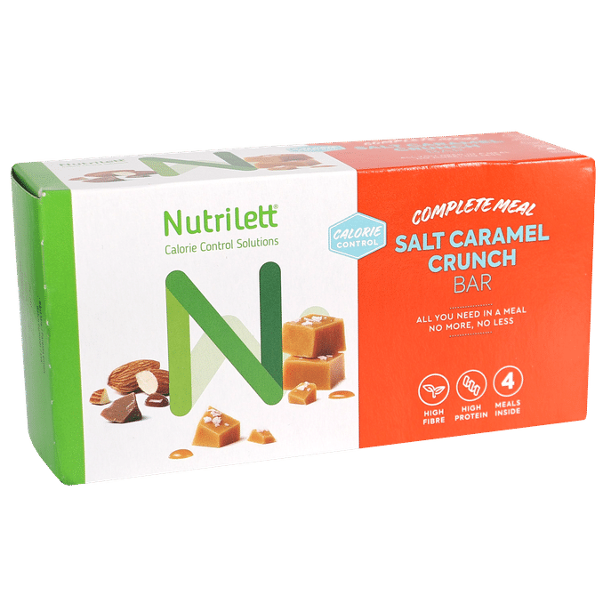 Nutrilett Måltidserstatningsbar Nødder & Salt Karamel 4-pak