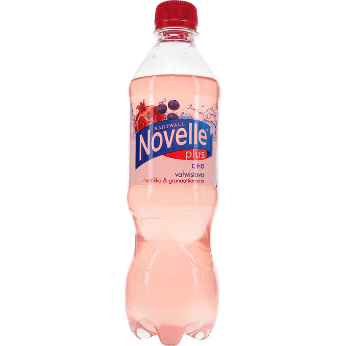 Novelle Plus-Hyvinvointivesi C+E Mustikka-Granaattiomena