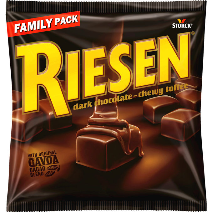 Riesen Suklaatoffeet Tumma Suklaa Family Pack