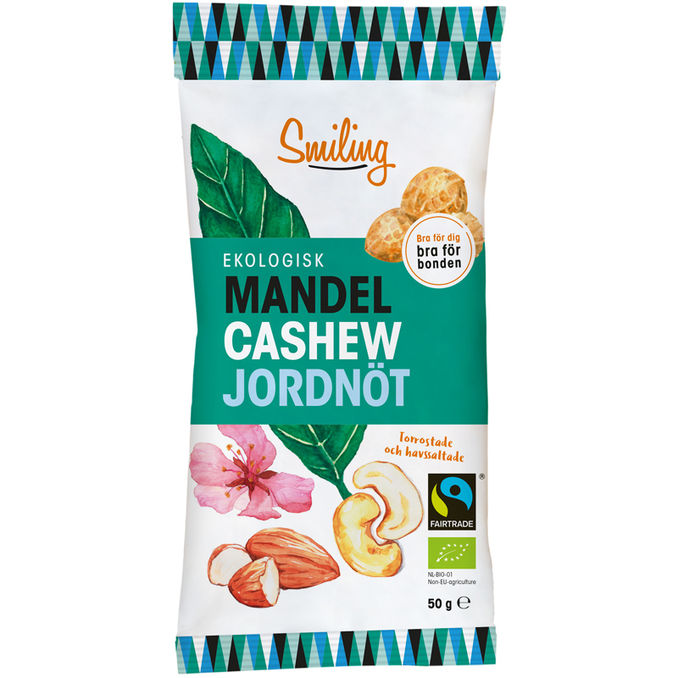 Smiling Eko Mandel Cashew Jordnöt