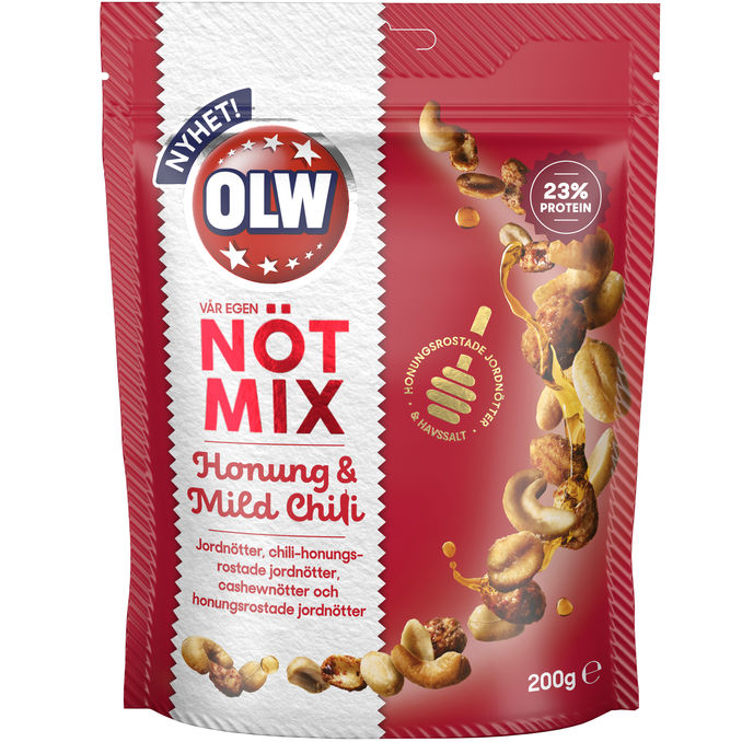 OLW Nötmix Honung & Mild Chili